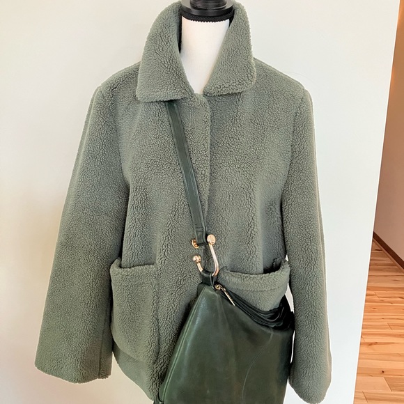 NWT Rebecca Minkoff Teddy jacket,NWT sage - Picture 6 of 10